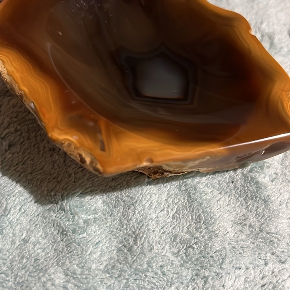 Vintage Agate ashtray/ trinket dish - Picture 8 of 8